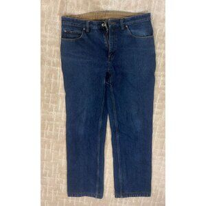Duluth Trading Co Jeans Men's 34x34 Blue Denim Relaxed Fit Gusset Crotch Work